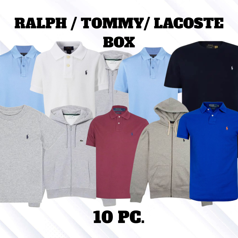 10pc. RALPH / TOMMY/ LACOSTE BOX