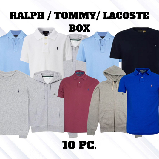 10pc. RALPH / TOMMY/ LACOSTE BOX